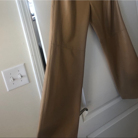 Nanushka Vegan Leather Sora Crop Flare Pant L - Picture 4 of 8